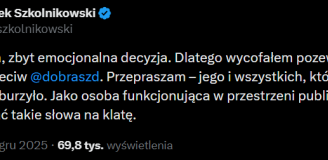 Marek Szkolnikowski ZABIERA GŁOS w sprawie pozwu dla Dawida Dobrasza i... xD
